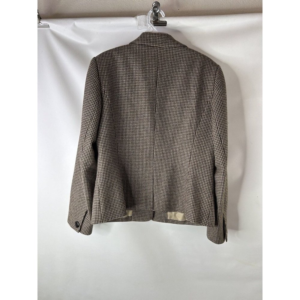 Talbots Wool Houndstooth Three Button Blazer Suit… - image 6